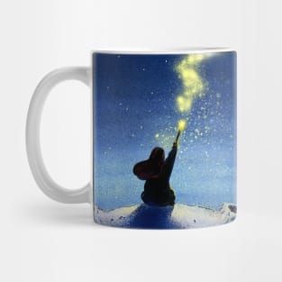 Mysterious Space Star And Boy Mug